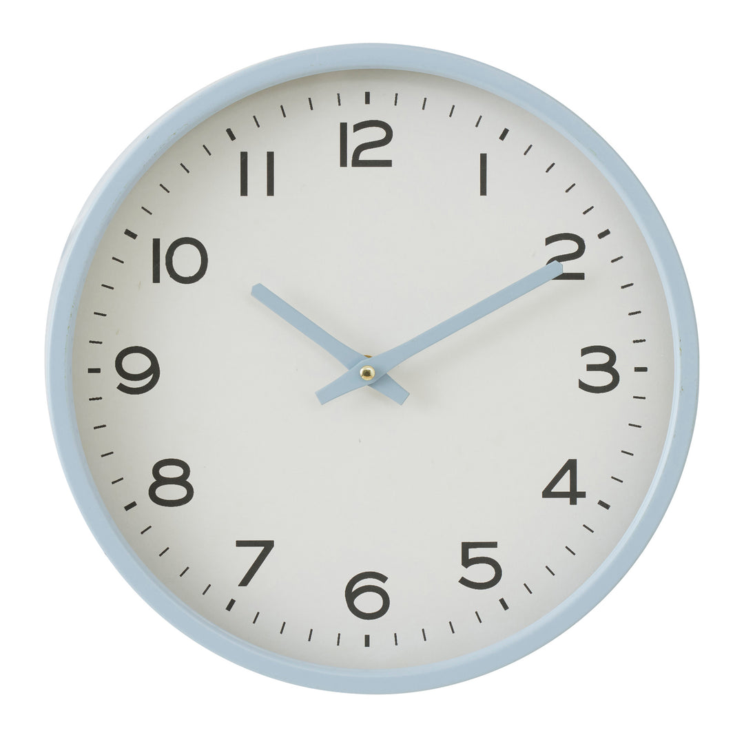Cooper Metal Clock 30.5cm Blue/White