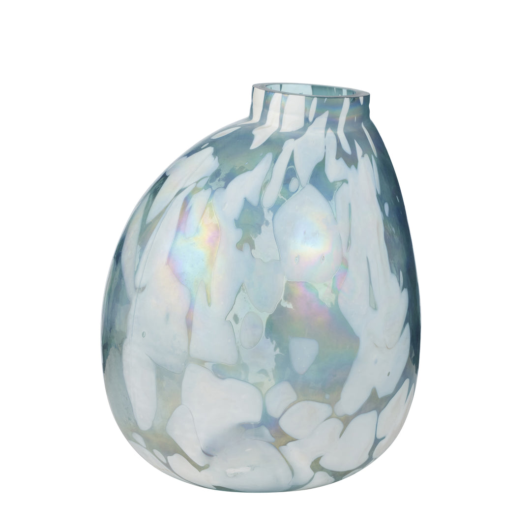 Rockpool Glass Vase Blue 27x27x33cm