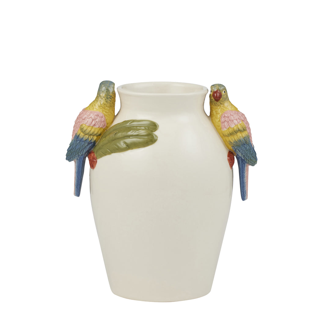 Macaw Ceramic Vase 20.5x15.5x22cm Multi