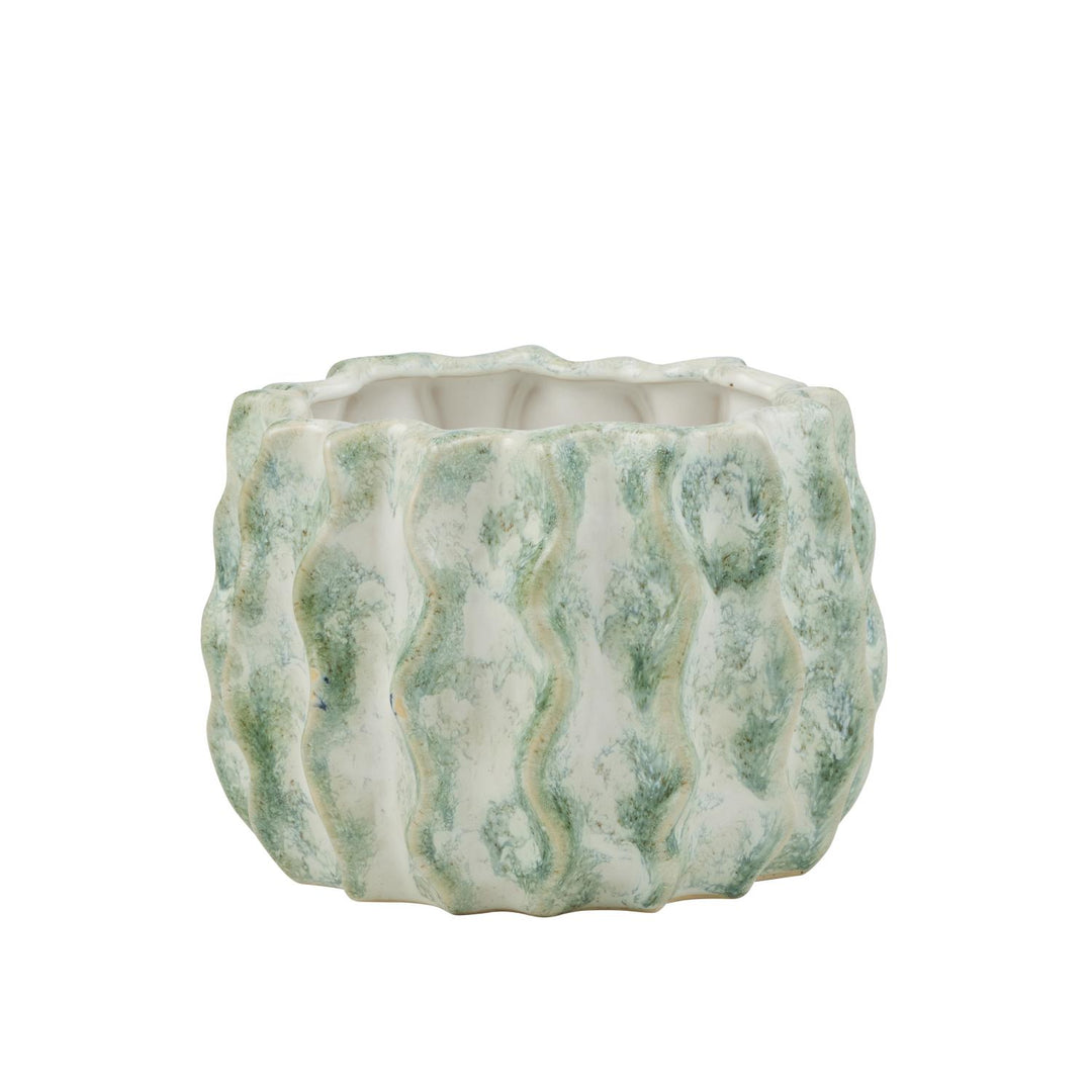 Elba Pot 22x15cm Seafoam Ceramic