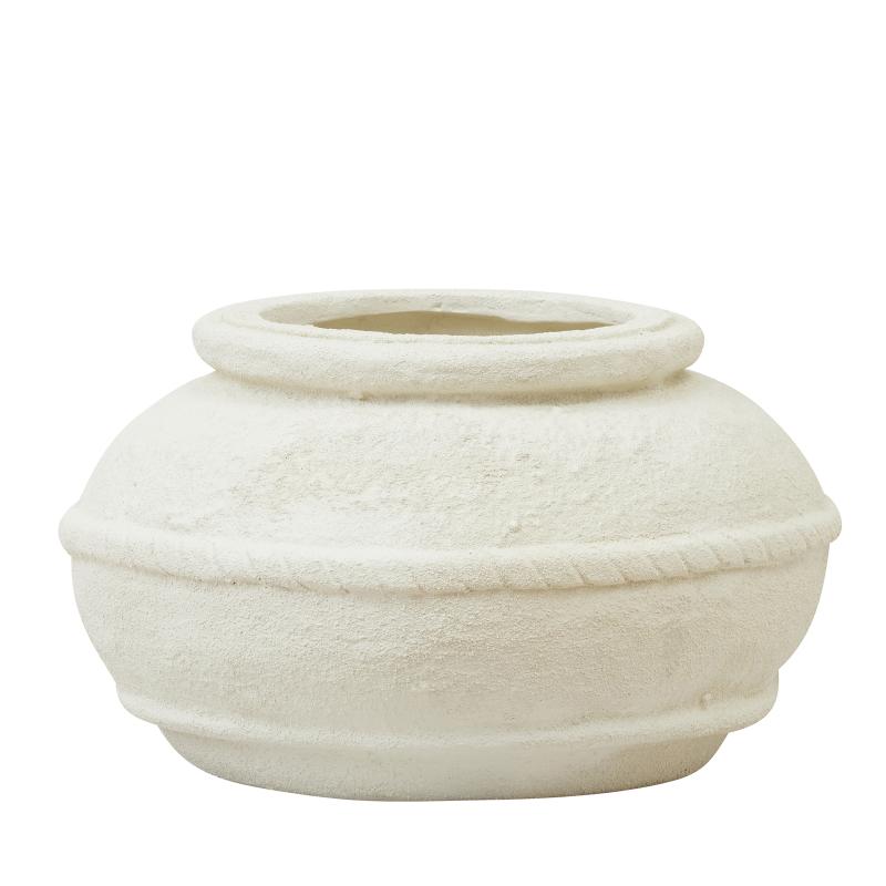 Rovenna Vase Sm 38x22cm White Composite