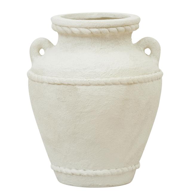 Rovenna Vase Lge 35x44cm White Composite