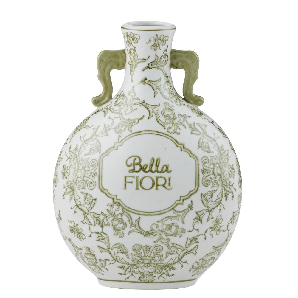 Puglia Ceramic Vase 19.5x13x26cm Olive