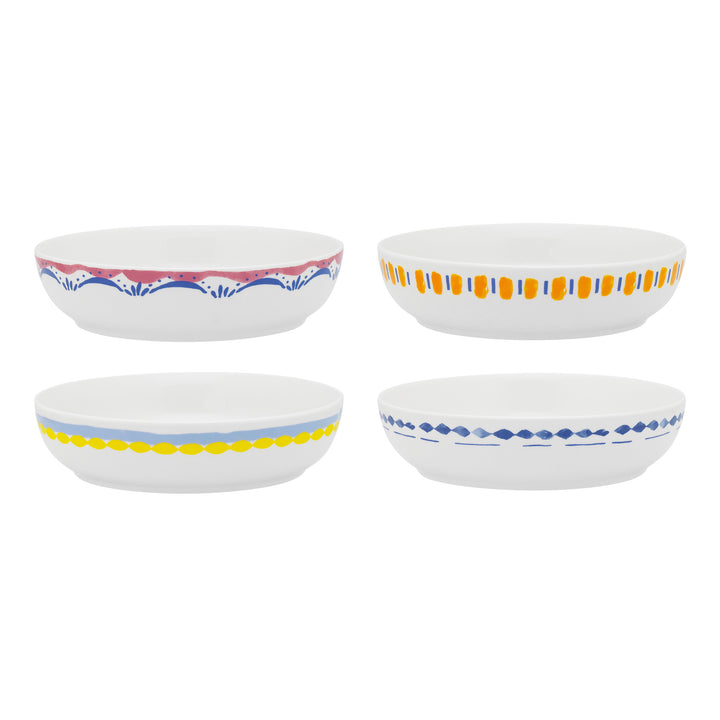 Positano Set of 4 Dinner Bowls 21.5cm Assorted