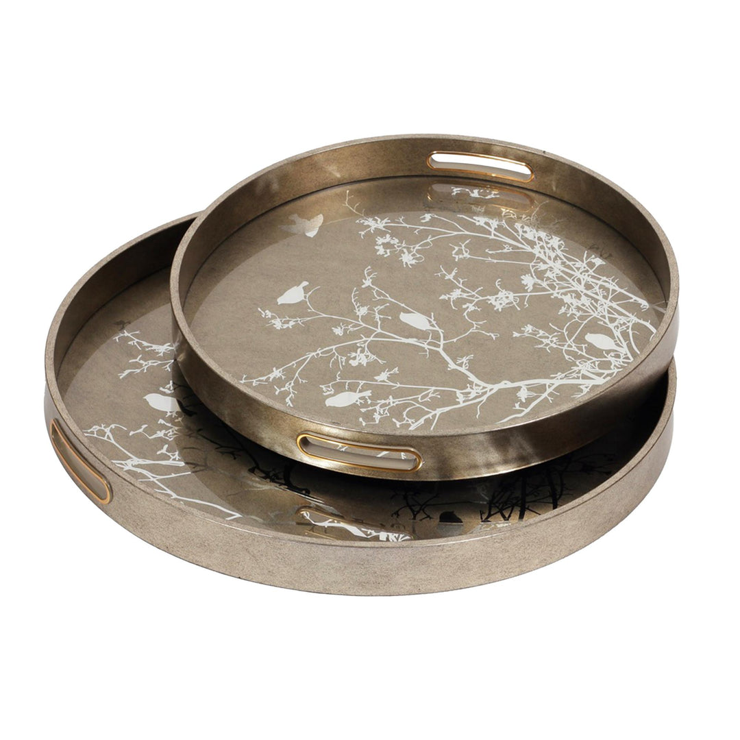 Warner Champagne Blossom Sm Tray Rnd