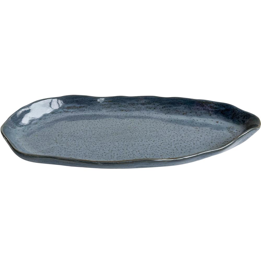 Ceramic Oval Gray Blue 32x15