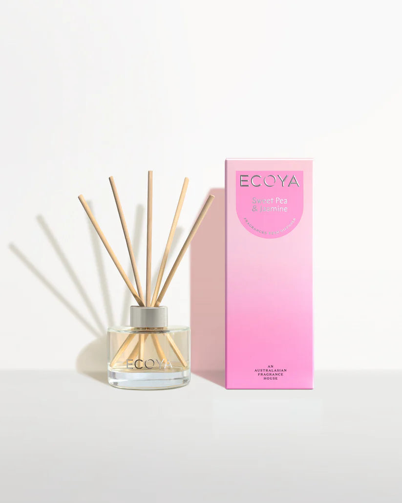Ecoya Sweet Pea & Jasmine Mini Reed Diffuser 50ml