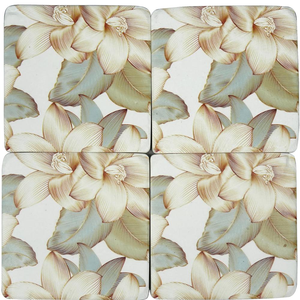 Floral Fantasy Resin Coasters S4