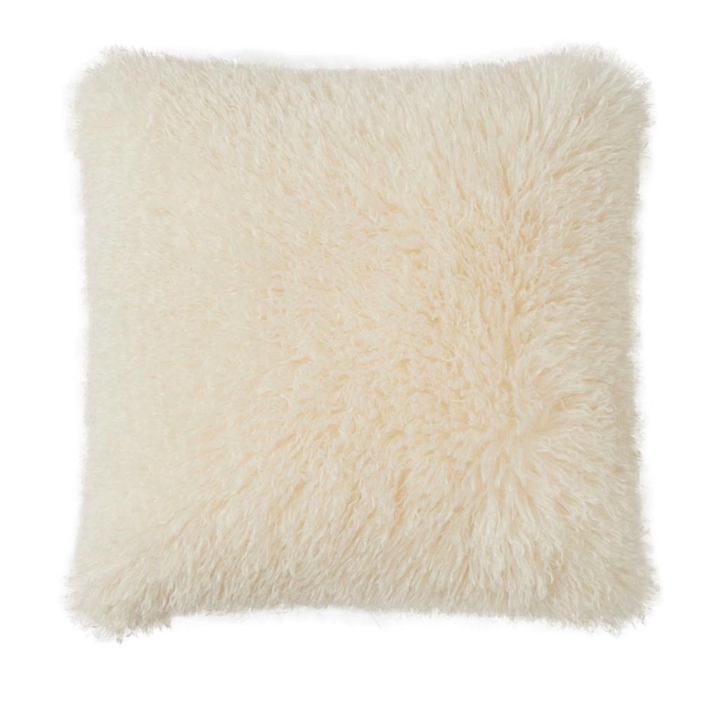 Pelaje Faux Fur Cushion 50x50cm Ivory