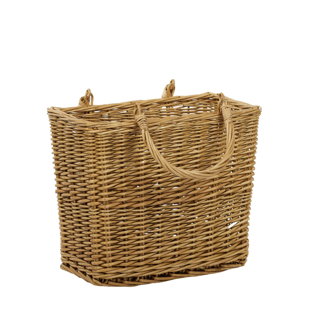 Leo Willow Shop Basket 37x20x30cm Nat