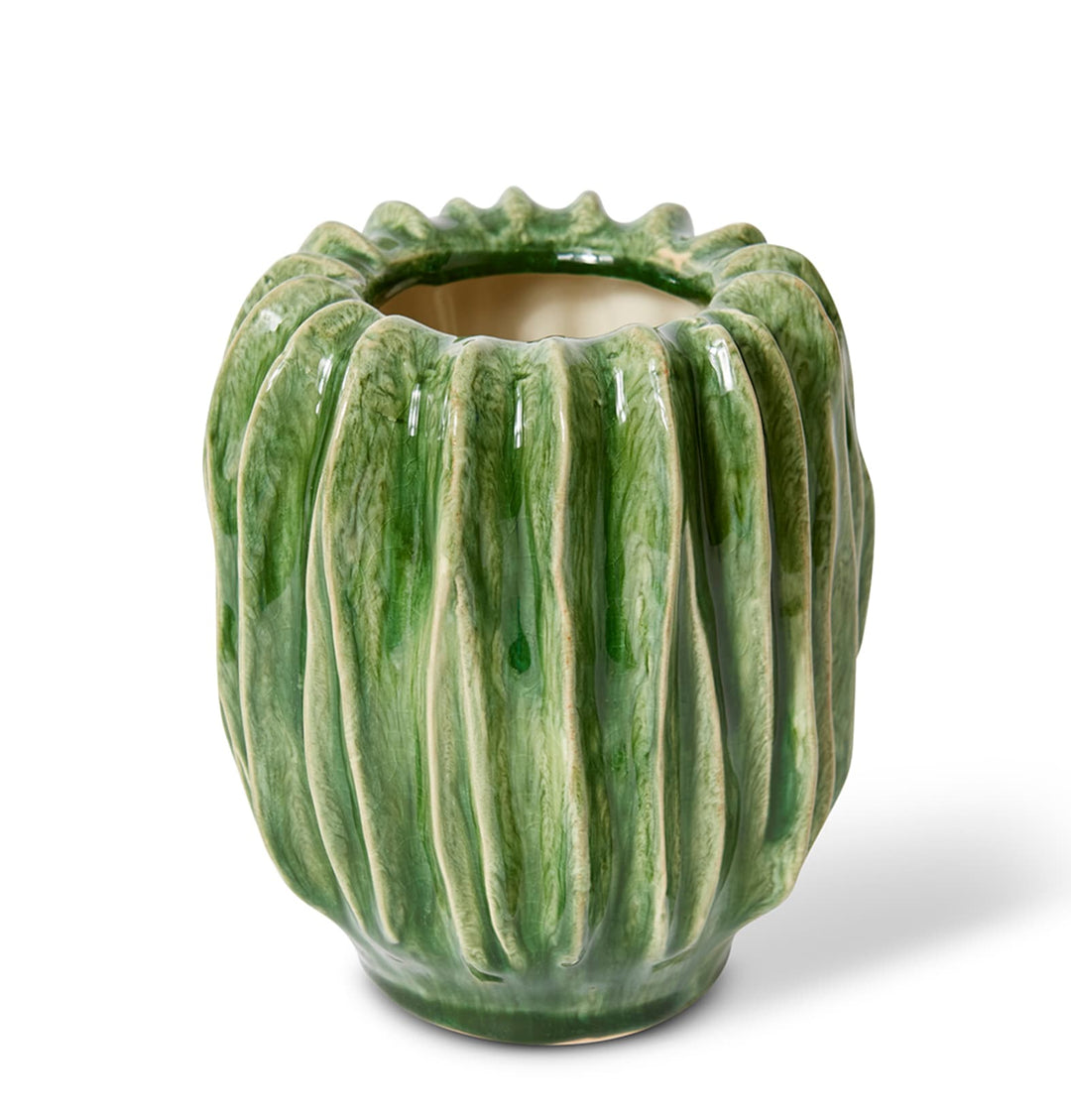 Alberto Vase Green 16x15x17cm
