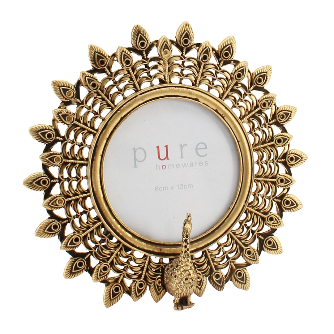 Ellery Gold Pewter Frame Round