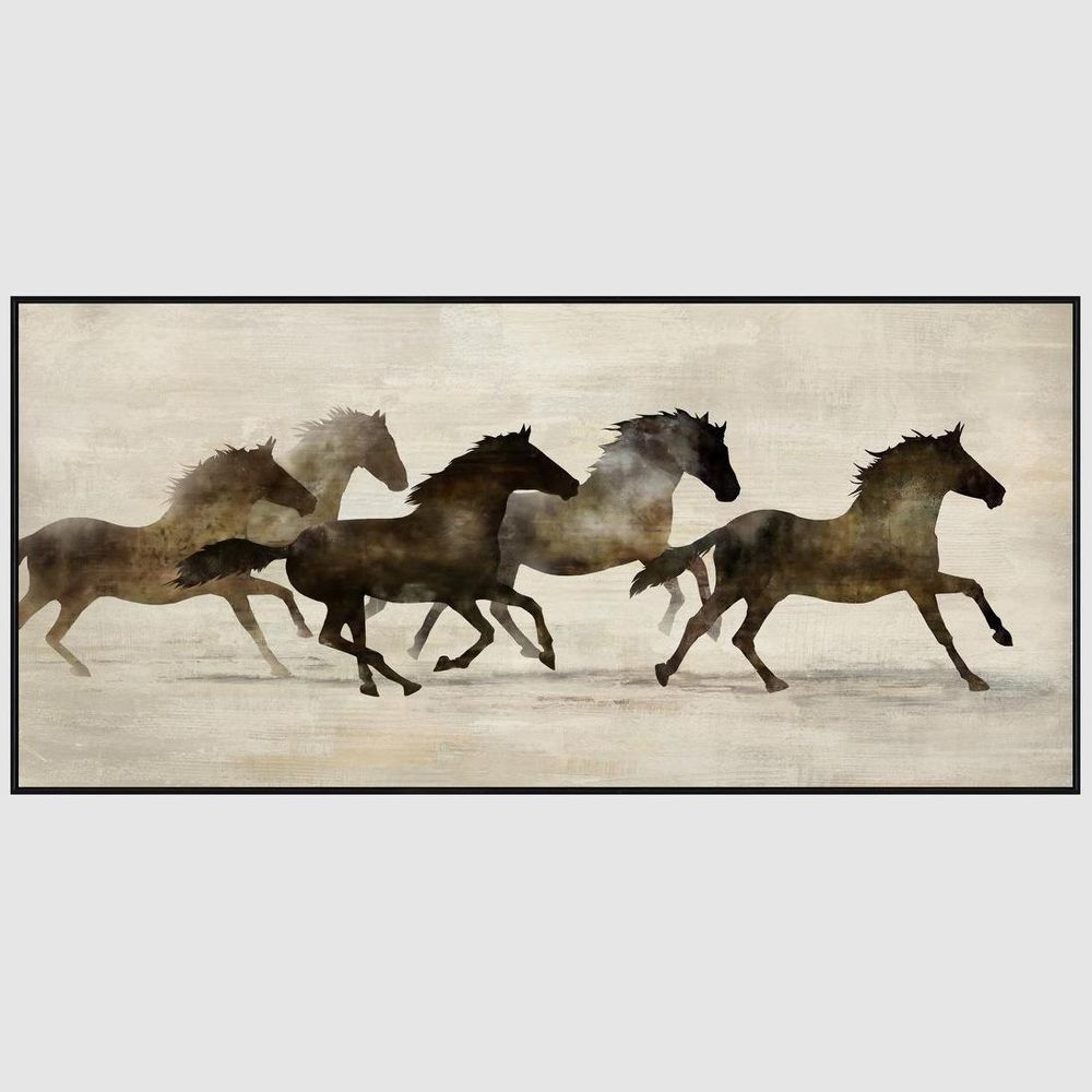 Brumby Running Wall Art 152.5 x 72.5cm