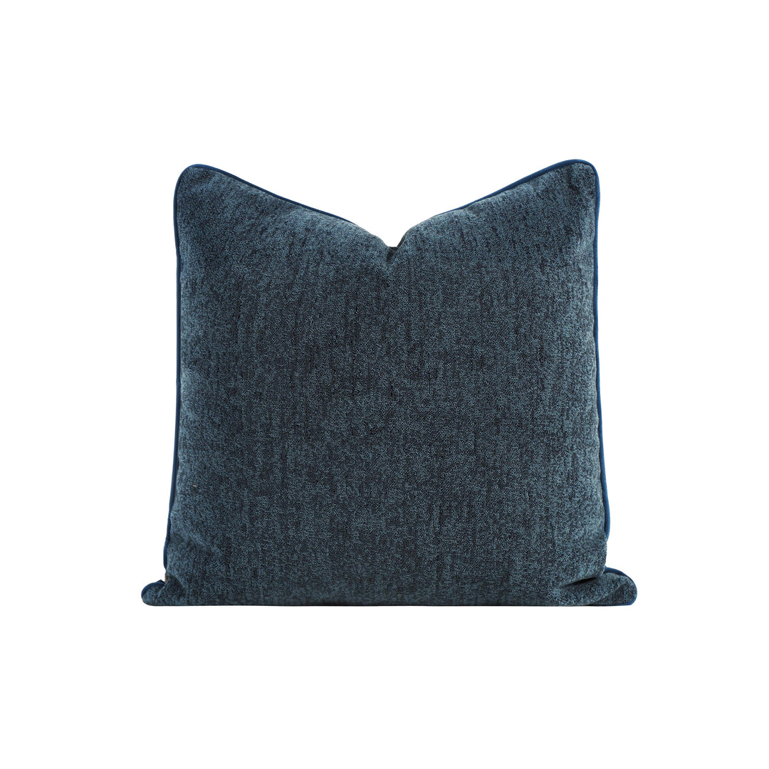 Jacquard Lined Cushion Blue 60cm