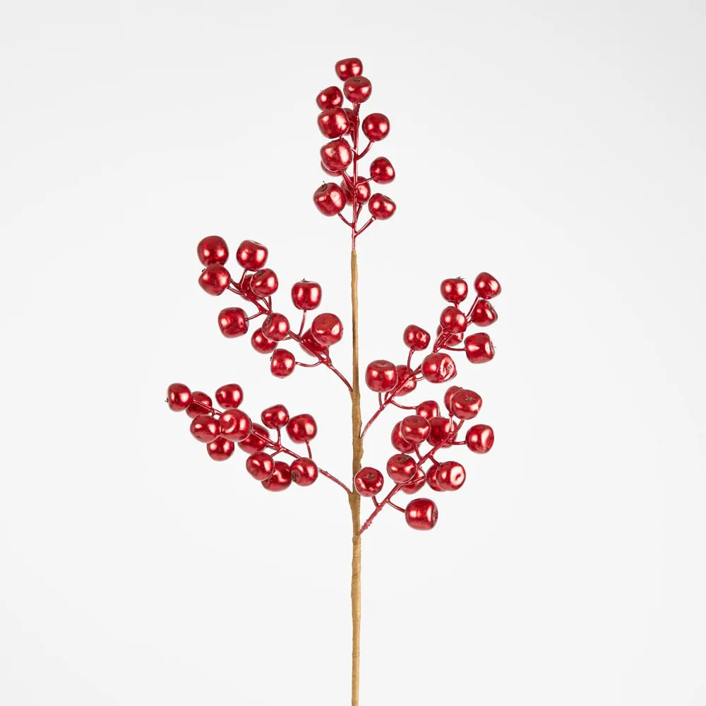 Metallic Berry Spray Red 60cm