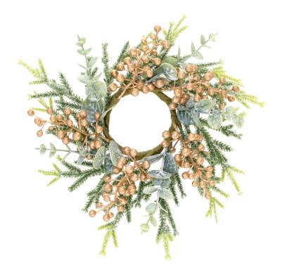 Napkin Ring Berries Gold 6cm