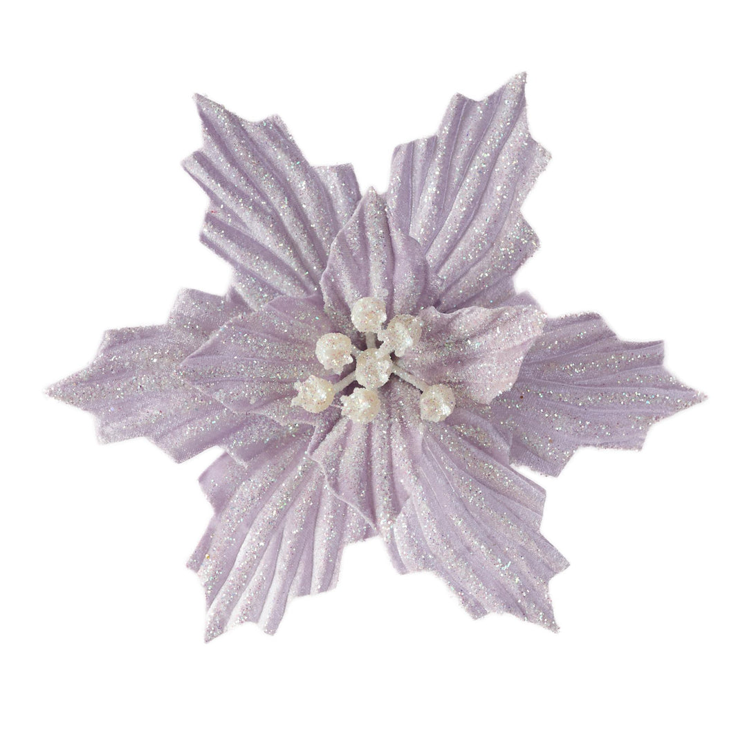 Clip On Fabric Ponsettia Matt Lavender 22x10