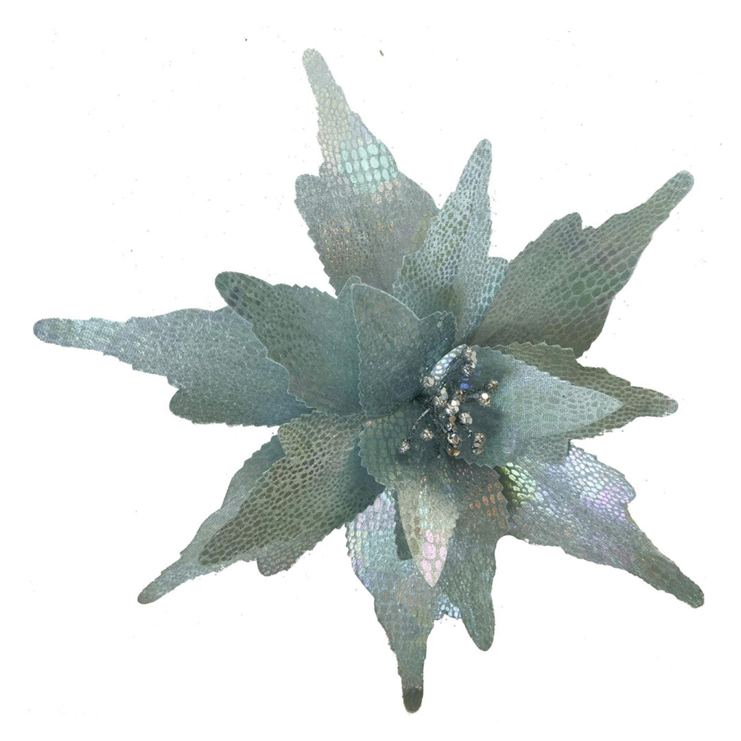 Clip On Fabric Ponsettia Irrid Tiffany 34x34x7