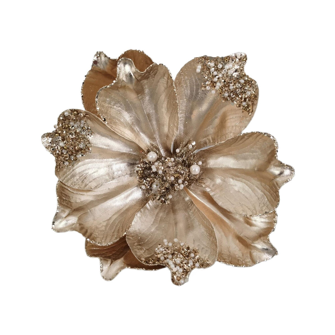 Clip On Metallic Magnolia Champagne 15x18
