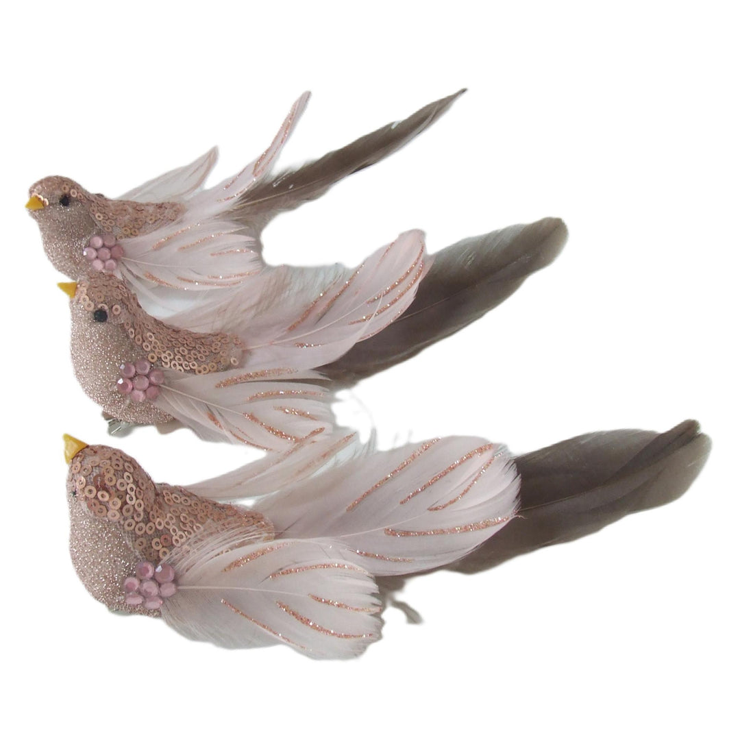 Clip On Bird Pink Assorted 16.5cm
