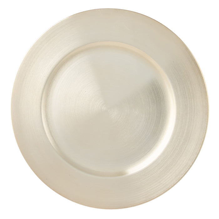 Plastic Classic Charger Plate Champagne 33cm