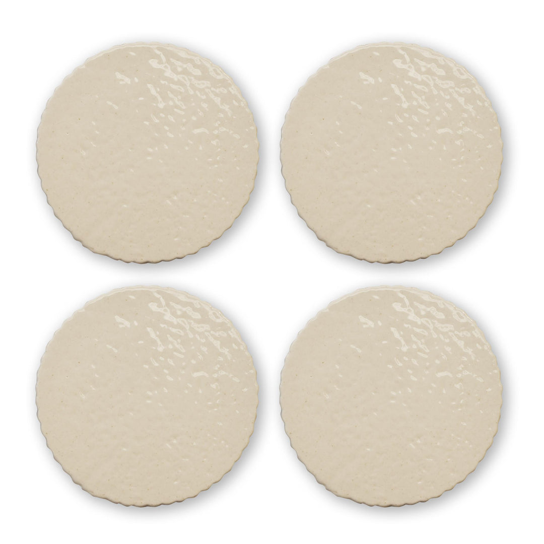 Cleo Cream Speckle Ceramic Coaster D10X0.8cm