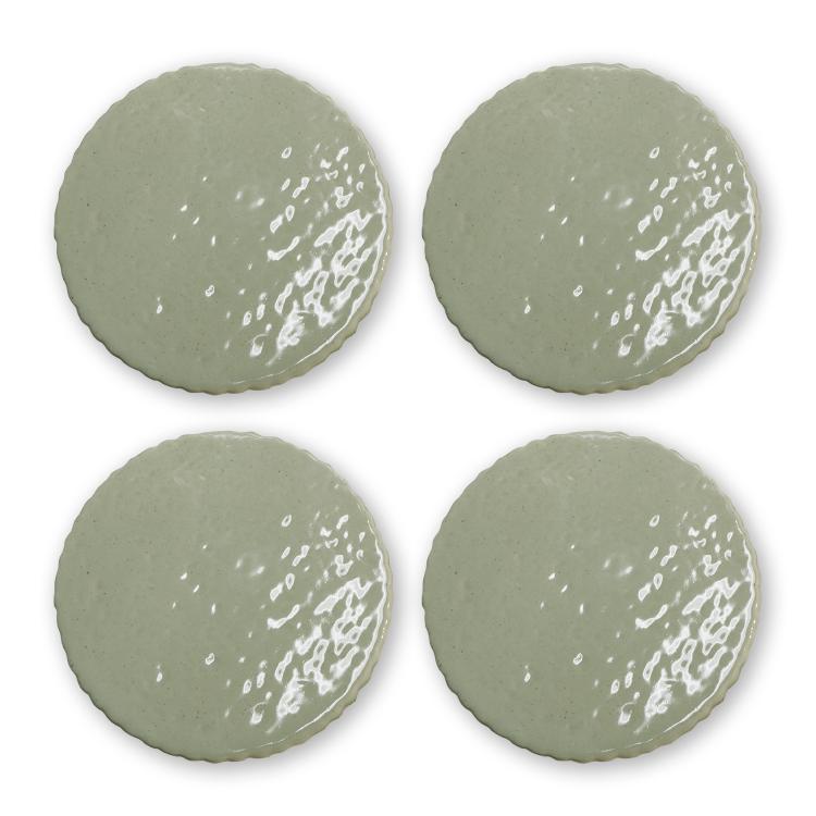 Cleo Sage Speckle Ceramic Coaster D10X0.8cm