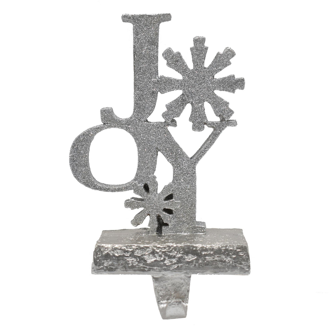 Resin Stocking Holder Joy Silver 12.5x9.5x20cm