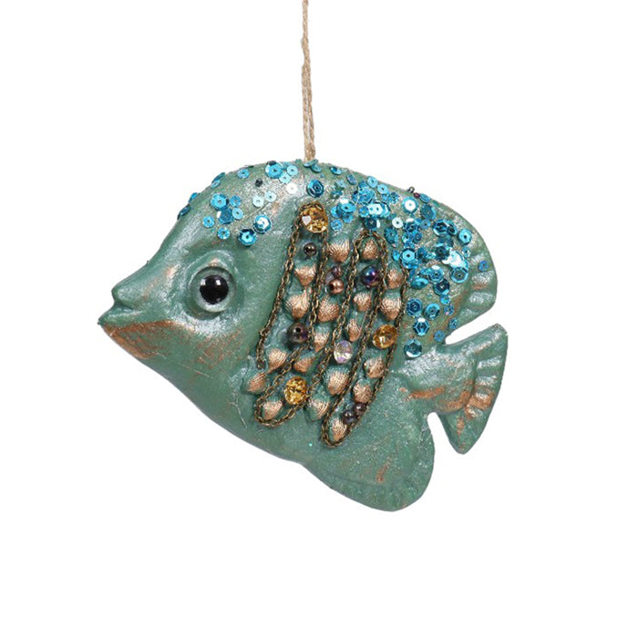 Plastic Aqua Shell Dec Fish Sml 16cm