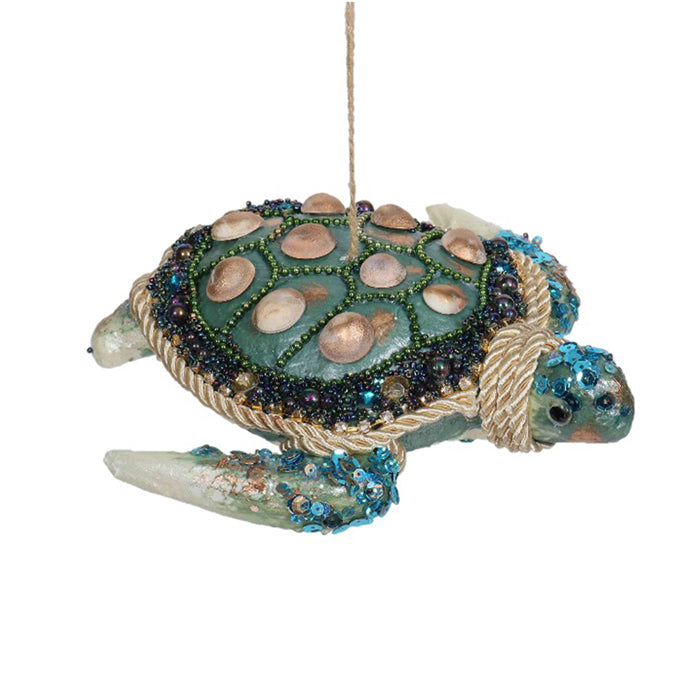 Plastic Aqua Shell Dec Turtle 21cm