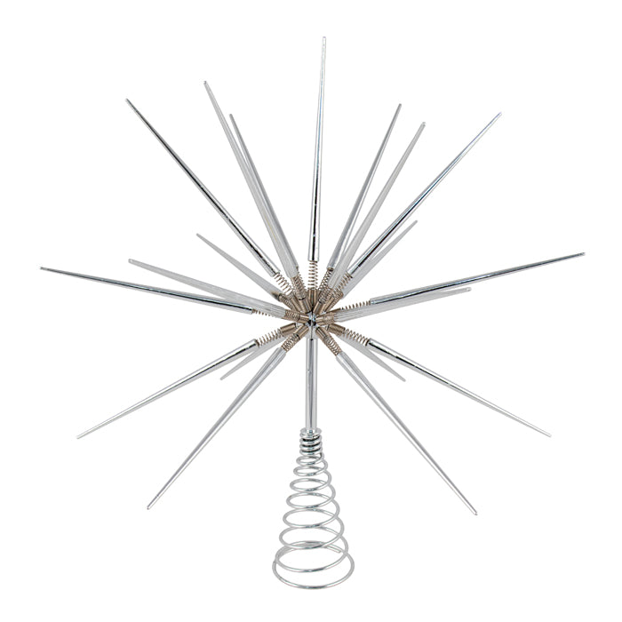 Plastic Springburst Topper Silver 35x35x37