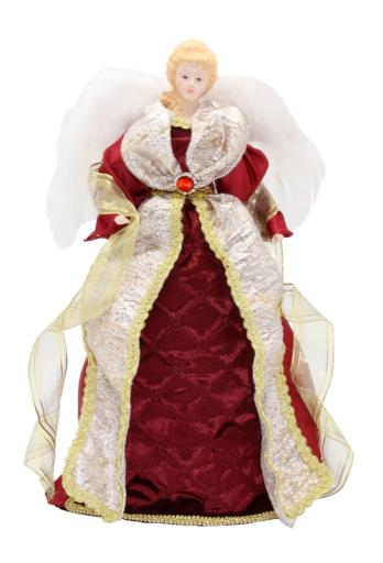 Angel Tree Topper Burgundy 40cm