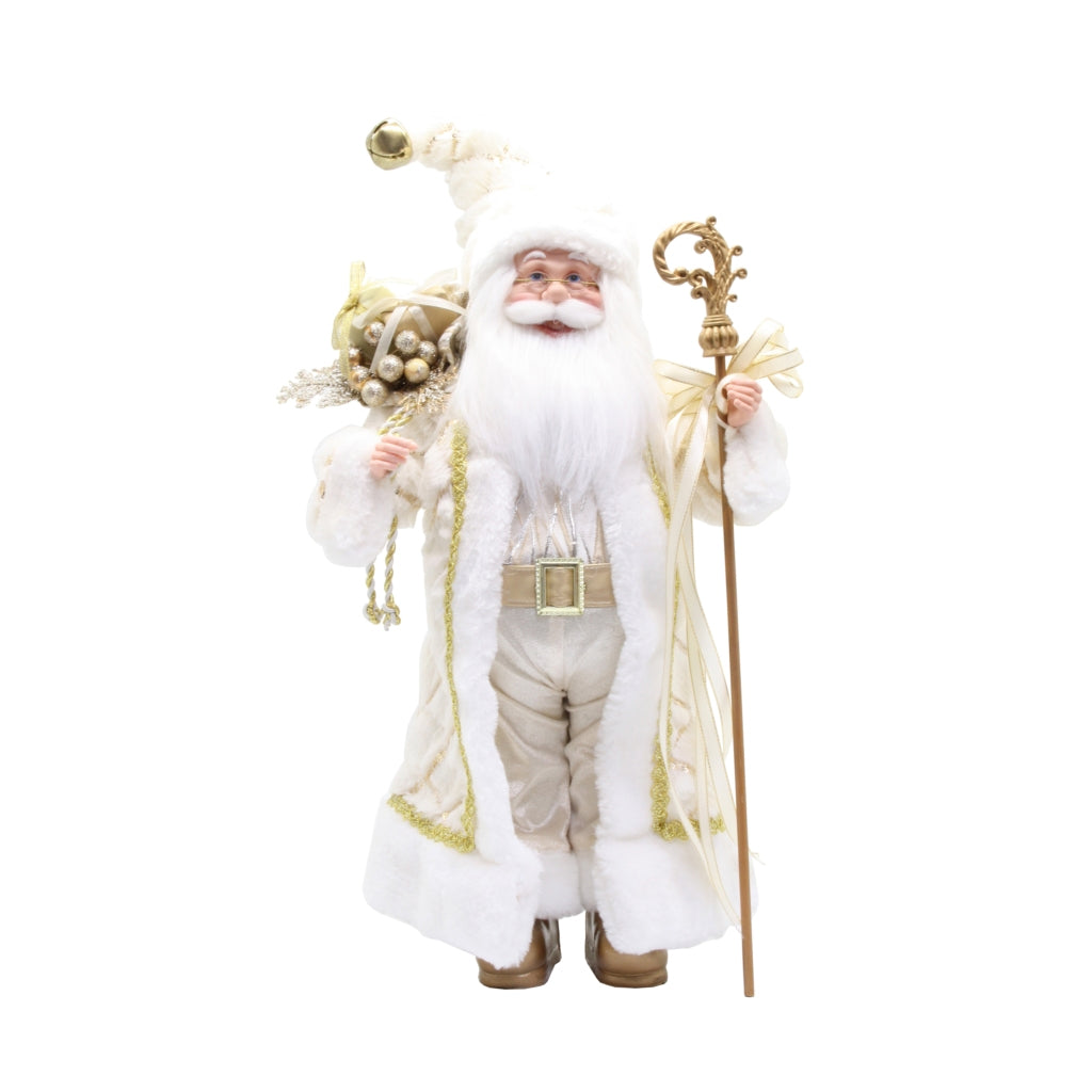 Quilted Santa Gold 45cm Small