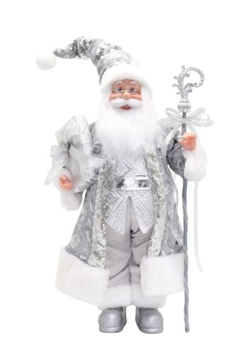 Santa Sequin Silver 65cm