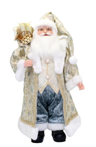 Santa Floral Blue & Gold 60cm