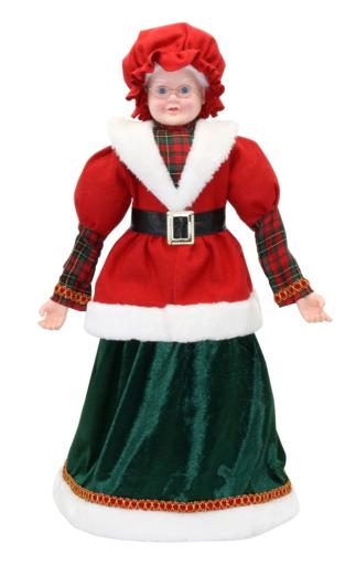 Mrs Claus Tartan Red 60cm