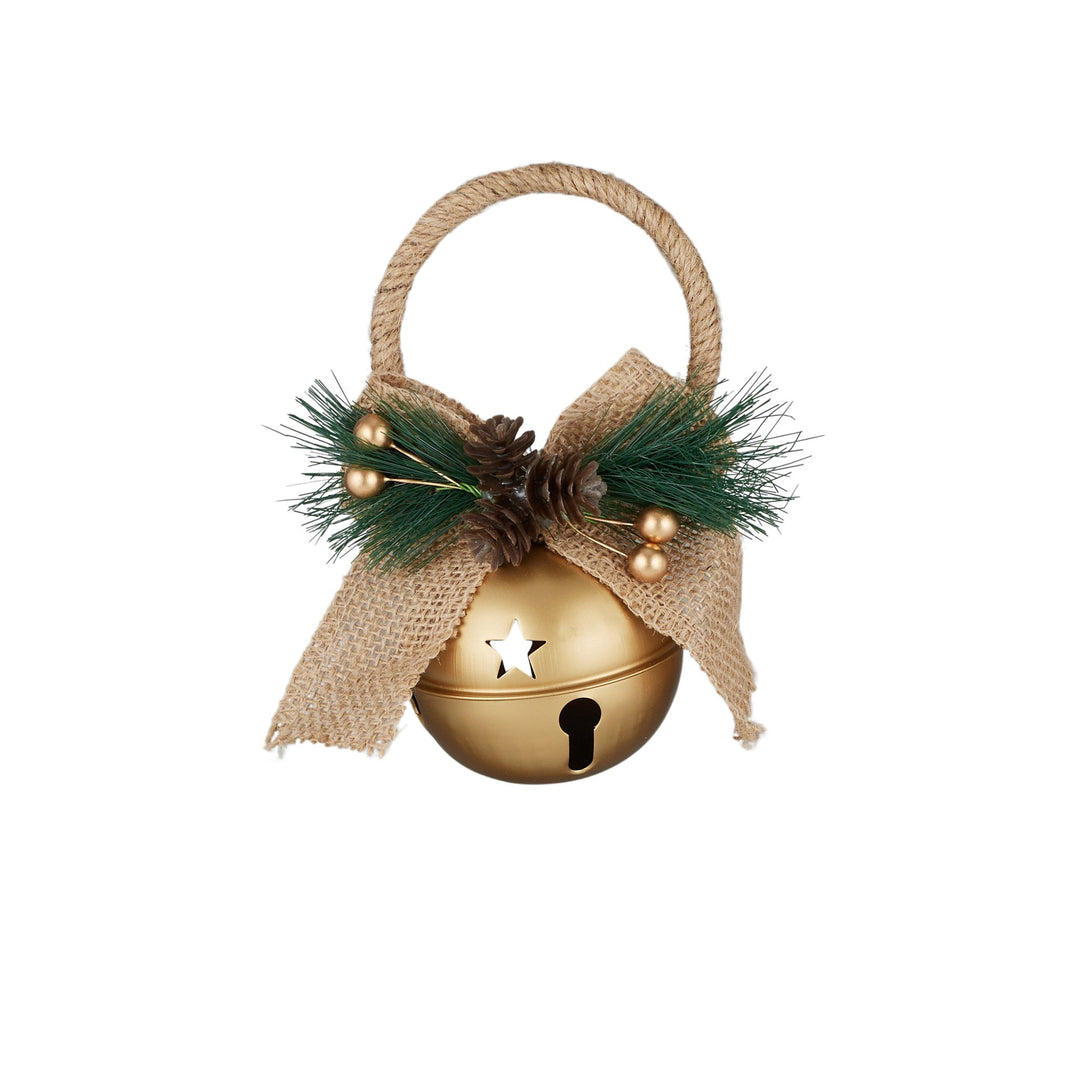 Bell Doorhanger Metal 16x13x8cm Gold