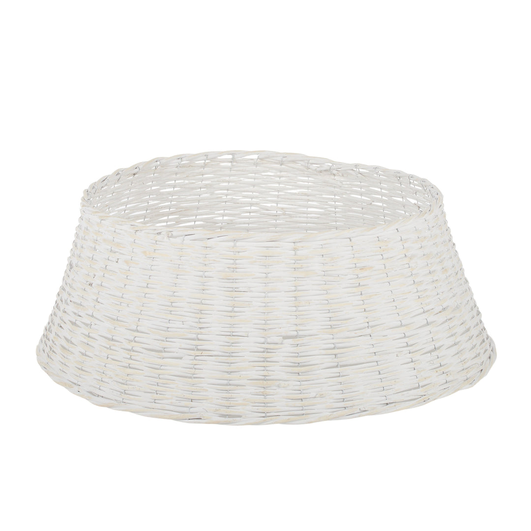 Willow Xmas Tree Skirt 82x30cm Wht Wash