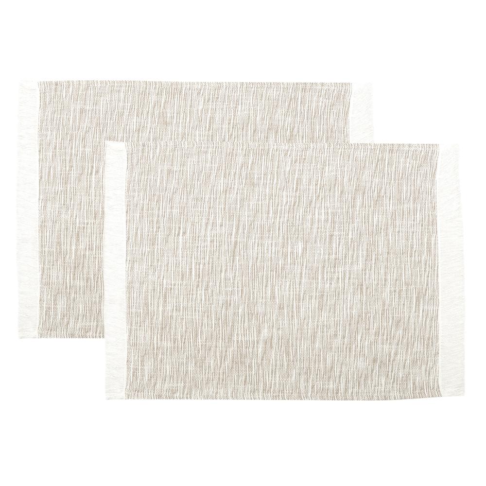 S2 Cascade Placemats 35X45 Taupe