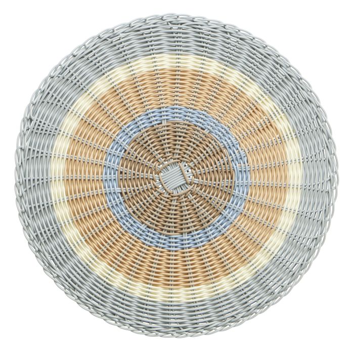 Ravello Woven Placemat 38cm Nat/Blue
