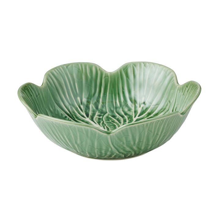 Cabbage Ceramic Bowl Green 30x9cm