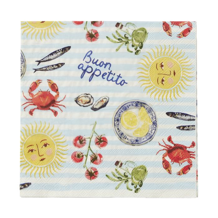 Sicily 20pk 3 Ply 33cm Napkin Multi