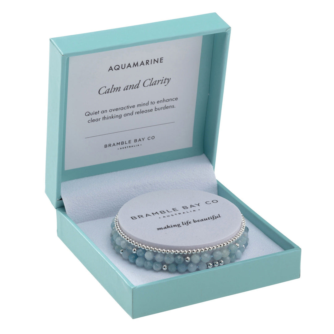 Trio Bracelet Set Aquamarine Calm & Clarity