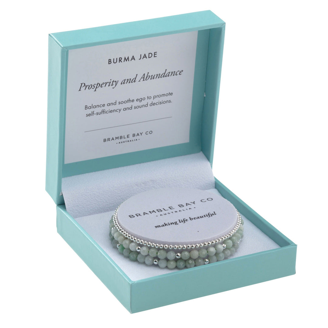 Trio Bracelet Set Burma Jade Prosperity & Abundance
