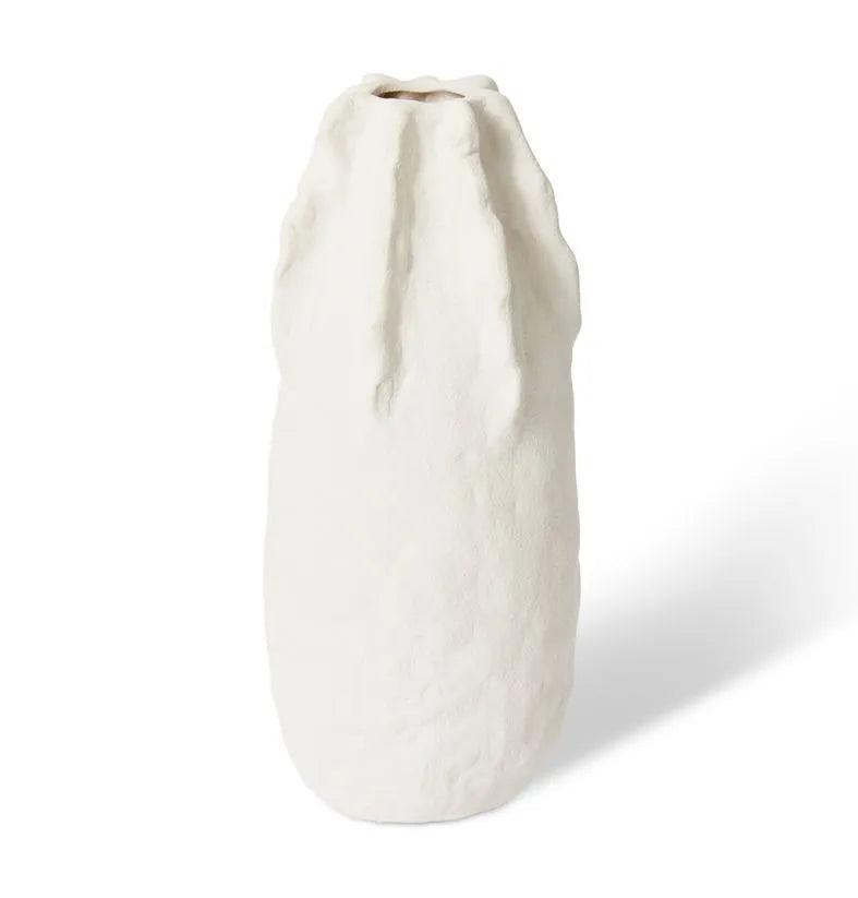 Nokisi Tall Vase 10x10x24cm White