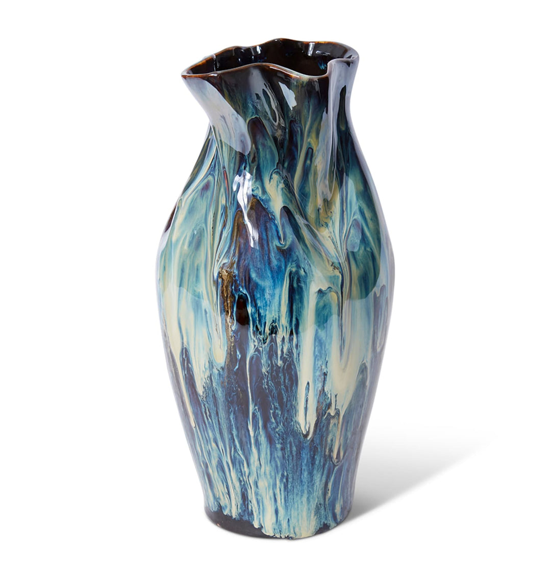 Sueko Vase Blue Beige 20x19x38cm
