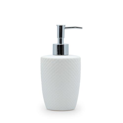 Salt & Pepper Emboss Soap Dispenser White