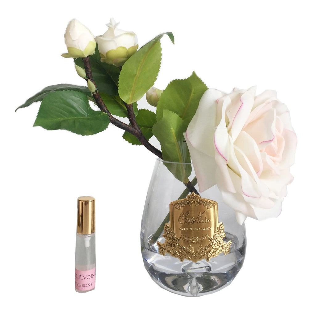 Cote Noire Perfumed Tea Rose Blush - Clear Glass