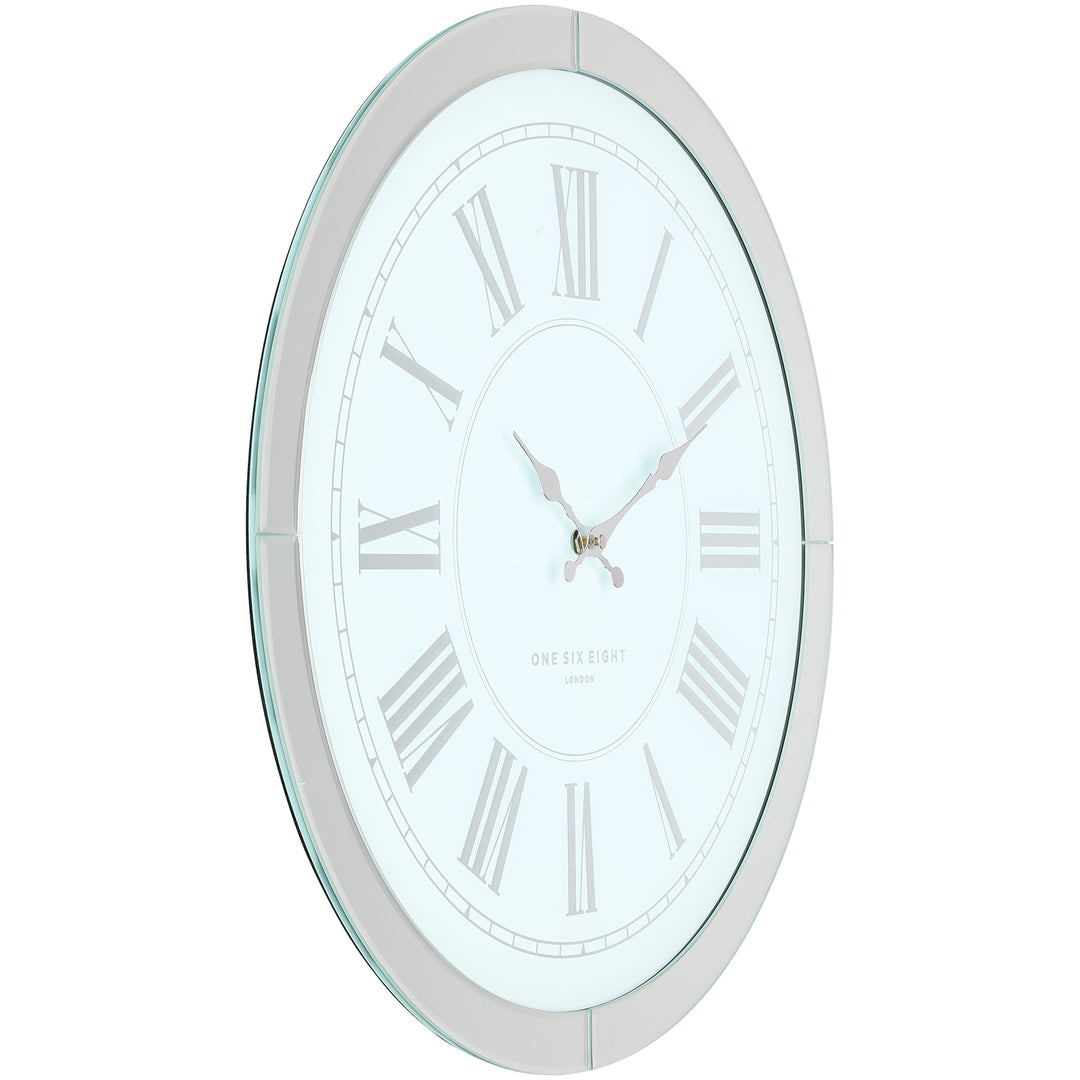 Mary 50cm Glass Wall Clock