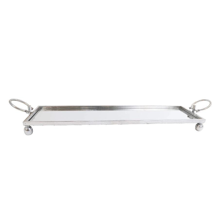 Dover Silver Mirror Tray Small